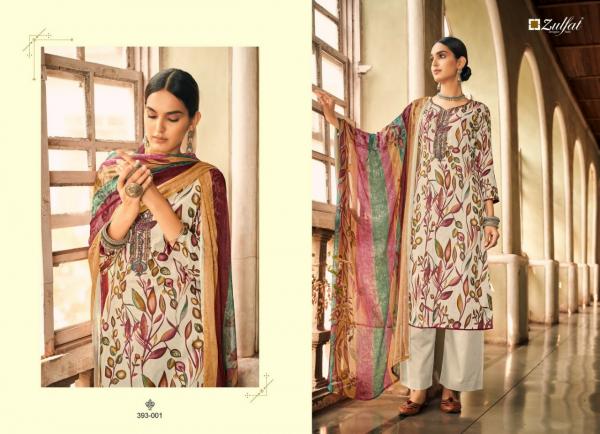 Zulfat Pankhudi Jam cotton Digital Print Designer Dress Material